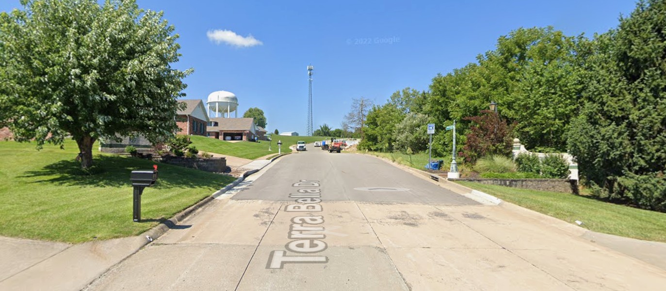 Main Entrance landscape view of Charleston Place residential subdivision
